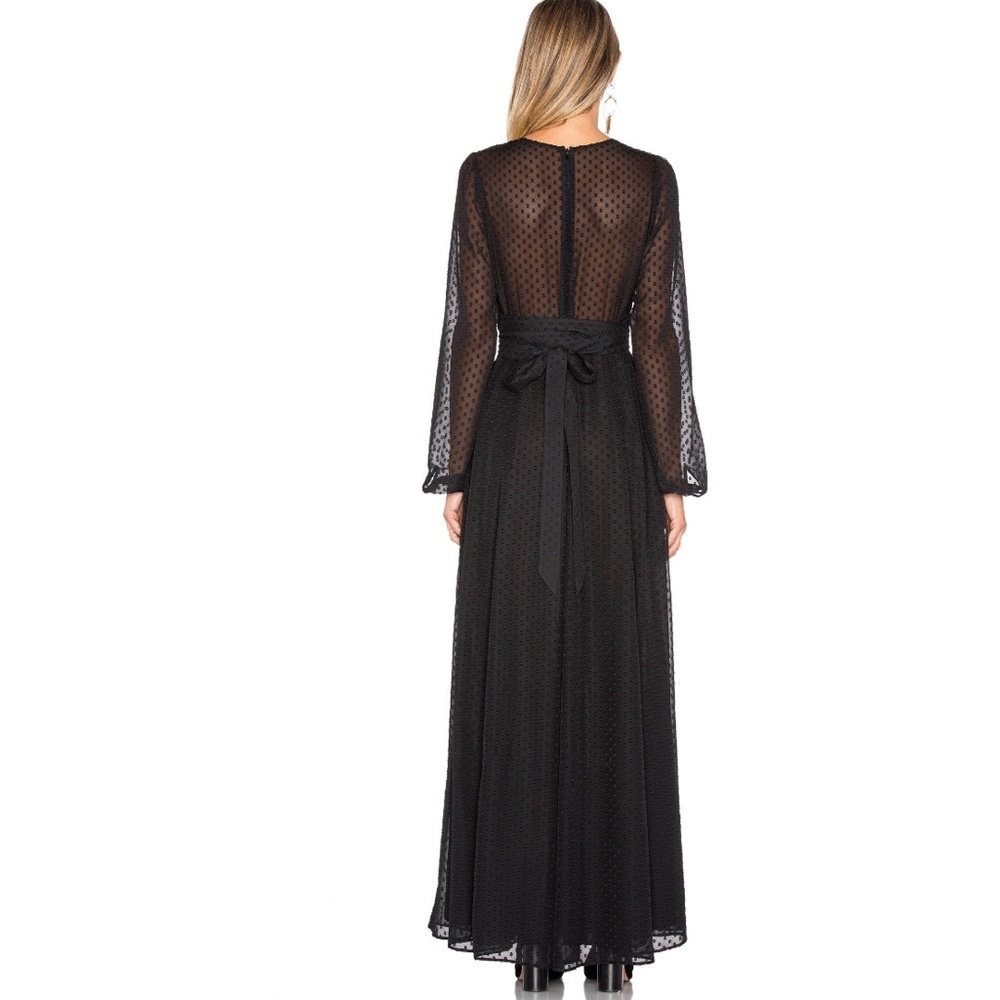 Privacy Please Stockton Maxi Dress Polka Dot Sheer - Picture 3 of 8